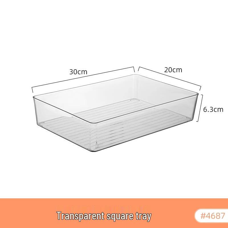 Extra Long 40cm Transparent Narrow Storage Box, 15cm Wide, Waterproof Drawer Organizer