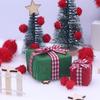 Mini Tree Fairy Toy House Wreath Miniature Elf Door Craft Gift DollHouse Elf Kit  Christmas Decor