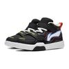 Li Ning Kids Comfortable Versatile Non-Slip Wear-Resistant Mid-Top Kids Skate Shoes Black Kids Skate Shoes YKNT126-23