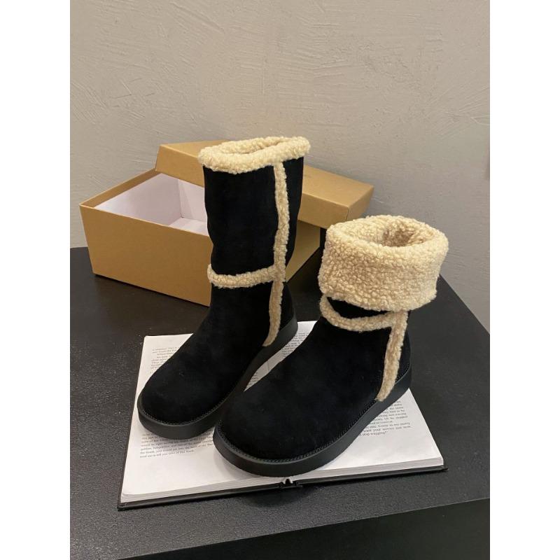 Dámské velkokapacitní zimní teplé sněhule s měkkou podrážkou na dva způsoby nošení, polstrované kotníkové boty s podšívkou, protiskluzové turistické sportovní bavlněné boty