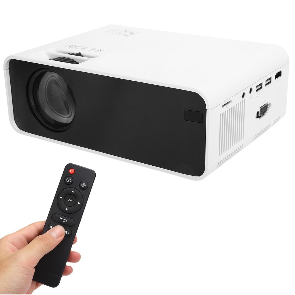 Home Projector WiFi Liquid Crystal Display LED Portable High Definition 1080p 110‑240VFor Andriod