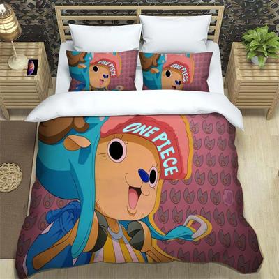 Moderne beddengoedset met cartoonprint zacht en comfortabel Aanpasbare dekbedbeddengoedsets modecadeau voor vrienden
