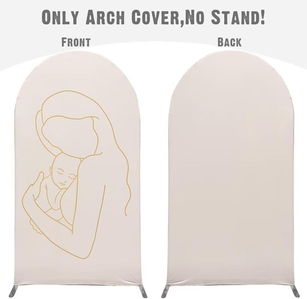 VIKAMA Maternity Arch Background Cover Maternity Party Decoration Arch Elastic Fabric Cover Baby Shower Photography Background