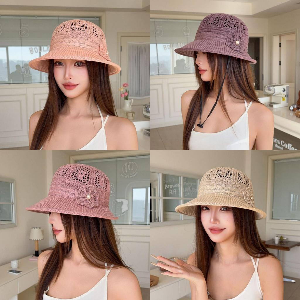 Summer Sun Hat For Women With Breathable Polyester And Hollow Pattern Perfect For Outdoor Travel