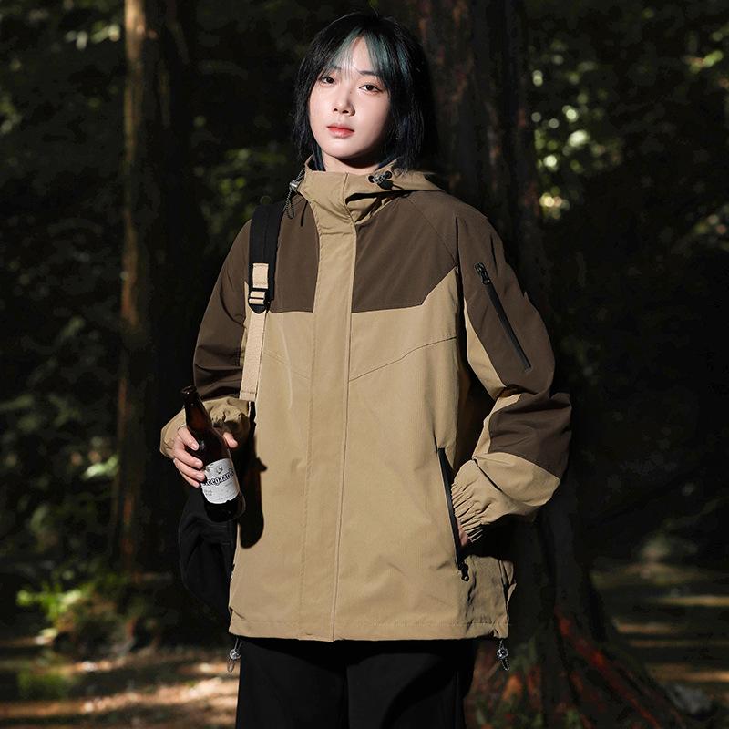 Single-layer Cotton Outdoor Sports Windbreaker & Three-proof Mountaineering Jacket