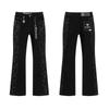 Valabasas Stil '' Retro Distressed Gewaschene Stretch Schlagjeans Herren Damen Streetwear Freizeit Hosen