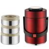 AB34-Easy Using 304 Stainless Steel Vacuum Insulated Lunch Box 3-Layer Thickened Portable Design
