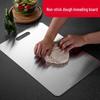 Antibacterial Stainless Steel Double-Sided Cutting Board for Chopping, Rolling Dough, Pastry, and Fruit