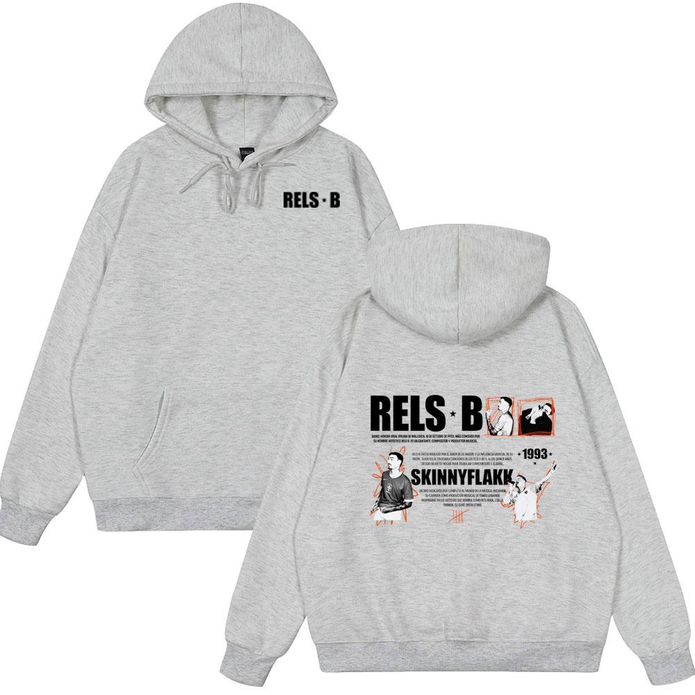 Rapper RELS B Skinny Flakk Album Merch Hoodies Herren Damen Kleidung Langarm Sweatshirts Harajuku Locker Übergröße Stil Oberteile