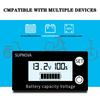 SUPNOVA DC 8-100V Battery Capacity Indicator Voltmeter Voltage Gauge,Style: Blue