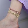 17cm 19cm 23cm 25cm 10mm Width Cuban Chain butterfly Charm Bracelet Anklet for Women Jewelry