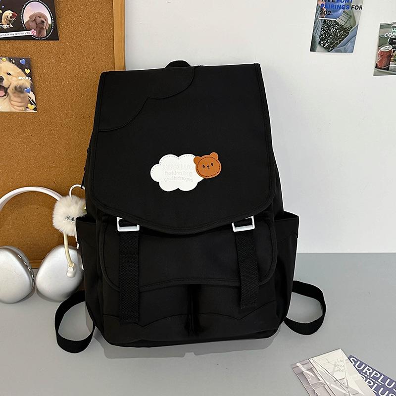 High Value Dopamine Cute Schoolbag Female Middle and High School Students Contrasting Colors Large Capacity Backpack Niche Design Backpack
