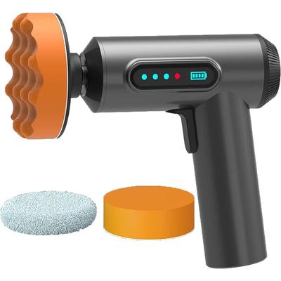 Kabelloses Auto-Poliermaschinen-Set, tragbare Poliermaschine mit Polierpads zum Wachsen, Poliermaschine mit bürstenlosem 2000-mAh-Lithium-Akku