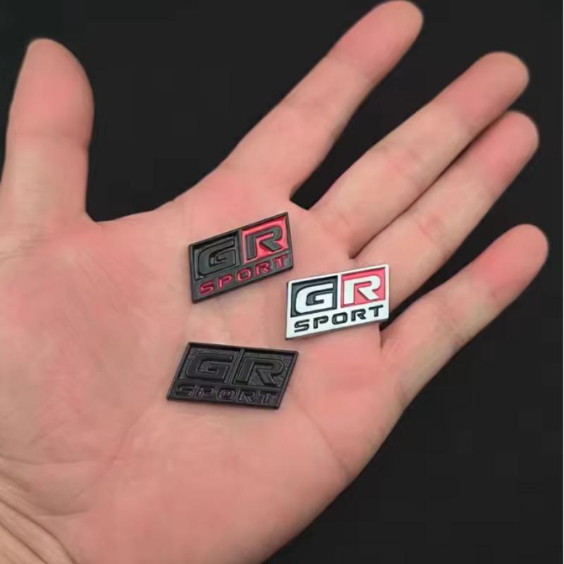 1Pc 3D Metal Logo G R Sport Steering Wheel Badge Car Emblem Sticker For G R Sport  Hiace Estima Hilux Rav4 Supra Camry Crown CHR Avalon