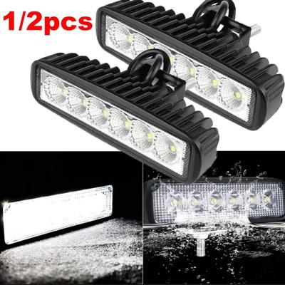 1 adet/2 adet ABS Araba Çalışma Lambası 6LED DRL Spot Yüksek Kaliteli Su Geçirmez Otomatik Offroad SUV Kamyon Evrensel Gece Güvenlik Sürüş Lambası