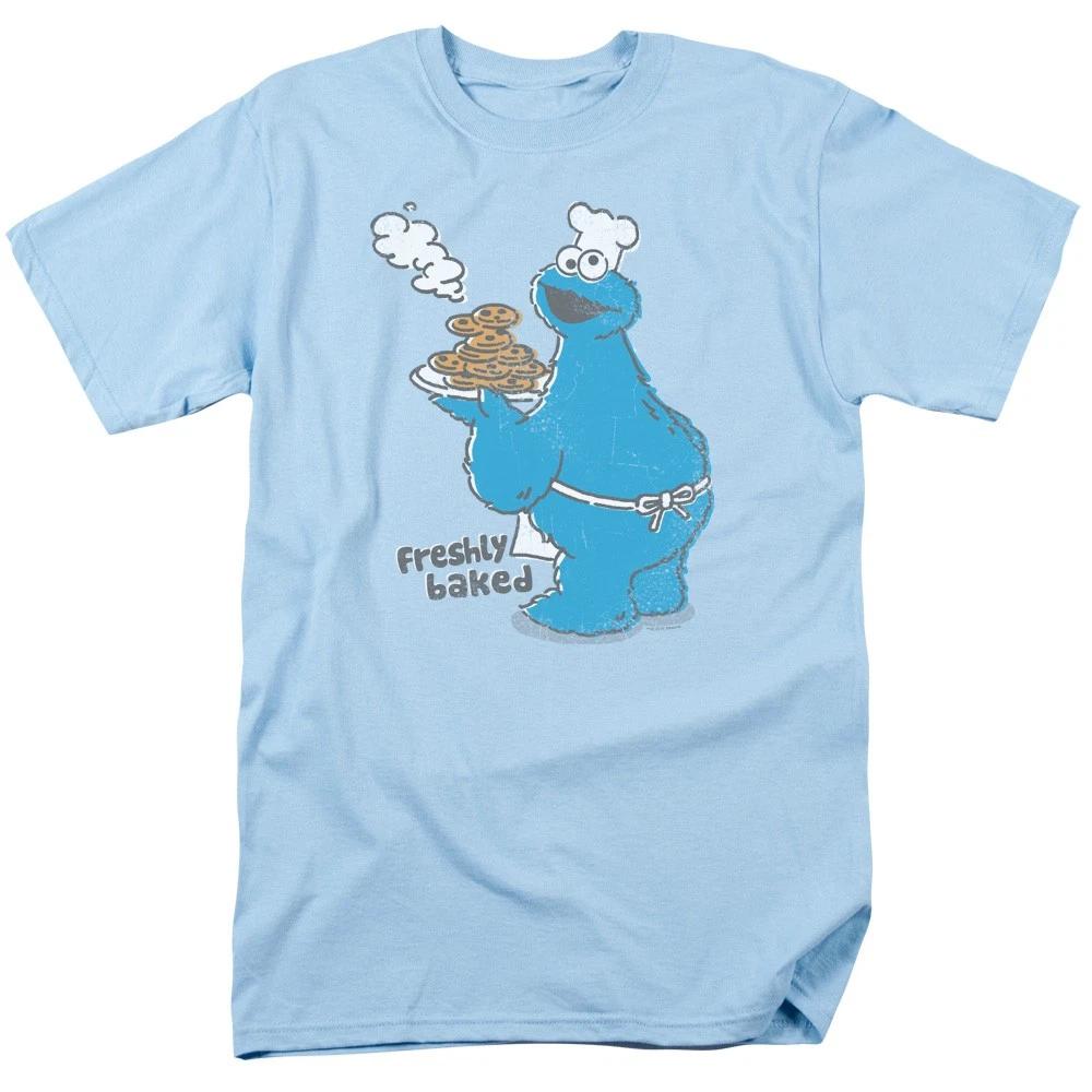 Sesame Street - Freshly Baked -  Unisex Short Sleeve Children s T-shirt - Blue 150
