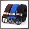 [One Limitation] Canvas Belt with Buckle, Adjustable, Durable, Lightweight, Simple, Casual Fashion for Men BP690 (Blue)