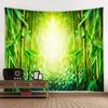 Sunshine Forest Wall Mounted Tapestry Polyester Fabric Bedroom Living Room Sofa Carpet Bohemian Style Art Decoration