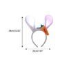 Light Up Rabbit Ears Headband Cute Plush Bunny Ear Hair Accessory for Women