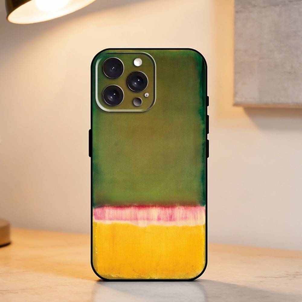 M-Mark Rothko A-Art    Phone Case For iPhone 17,16,15,14,13,12,11 Plus,Pro Max,XS,Soft Silicone Black Cover