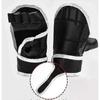 1Pair Black Half Finger Boxing Gloves PU Leather Fighting Kick Boxing Gloves Karate Muay Thai Training Workout Gloves Kids Men,zxl