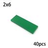 2x6 Dots Creative Size MOC Building Blocks Smooth Thin Flat Tile Figure Educational Bricks Compatible 69729 Toys for Kid
