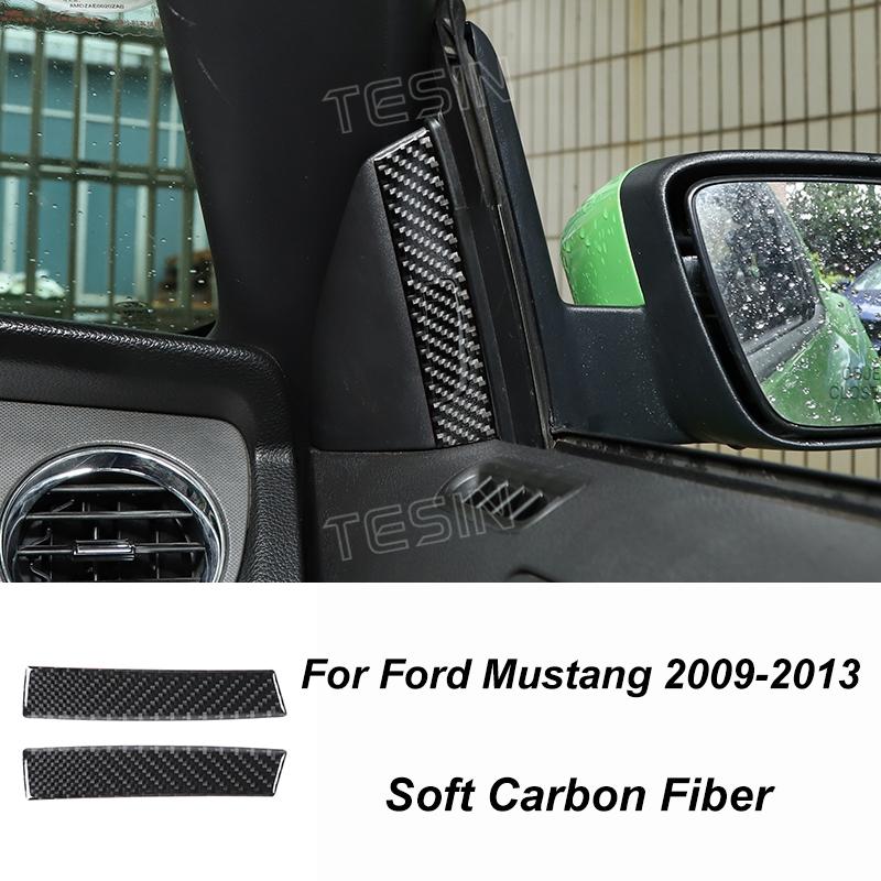 TESIN Autocolante de acoperire pentru decorațiuni interioare din fibră de carbon pentru Ford Mustang 2009 2010 2011 2012 2013 2014 Exterior