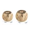 1PCS 13mm/15mm Metal Solid Dice Hand Polished Brass Dice Pure Color Playing Game Tool Bar Supplies