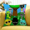 Game SSprunki fun World Various Sizes Square Pillow Case For Car Home Bedchamber Decor