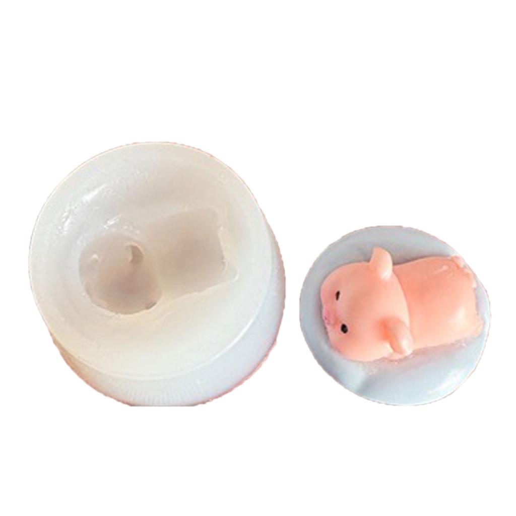Heat Resistant Pigs Silicone Mould Creative Baking Tool Portable For Travel Craft Projects
