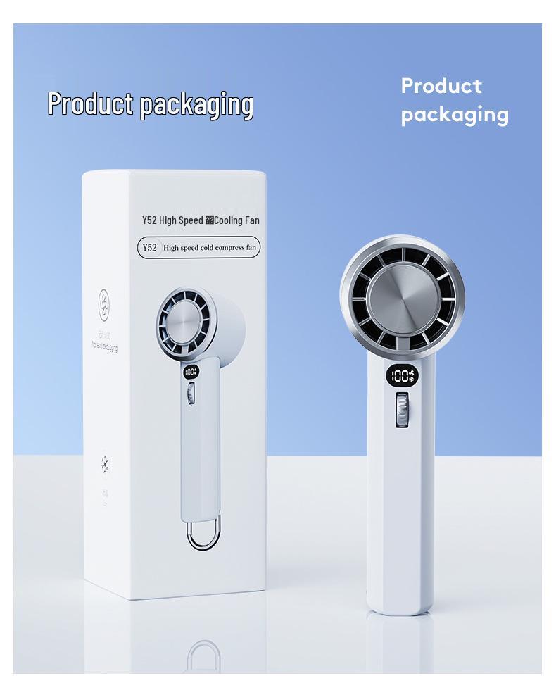 Portable High-Speed Mini Handheld Fan with Semiconductor Cooling