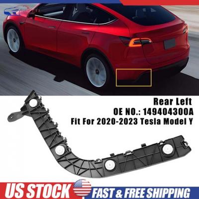 For - Tesla Model Y Rear Left Bumper Bracket Retainer 149404300A Black