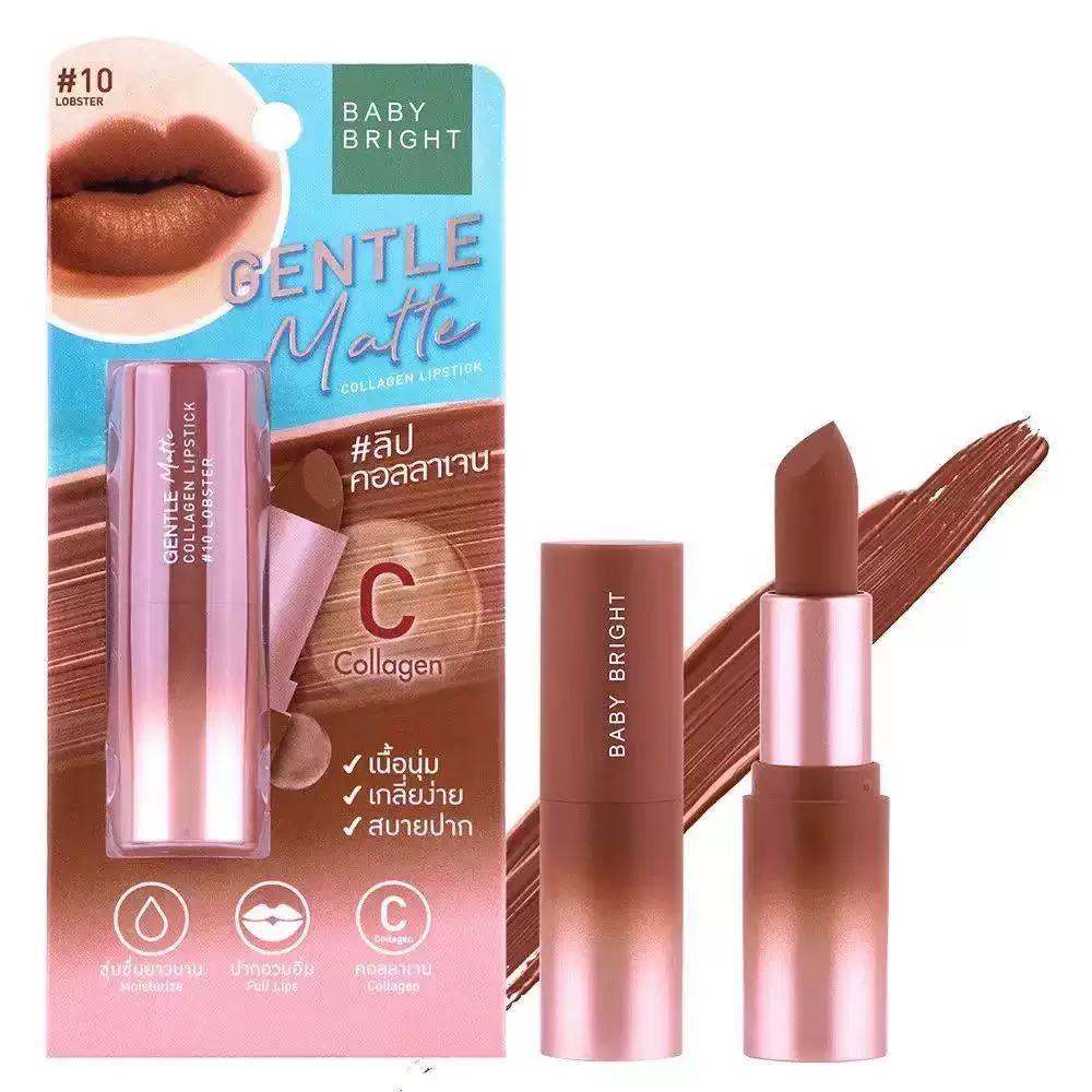 Thailand Babybright Lipstick Lip Gloss Matte Lip Mud Lip Glaze Non-Stick Cup Long-Lasting Wrinkle-Covering Moisturizing