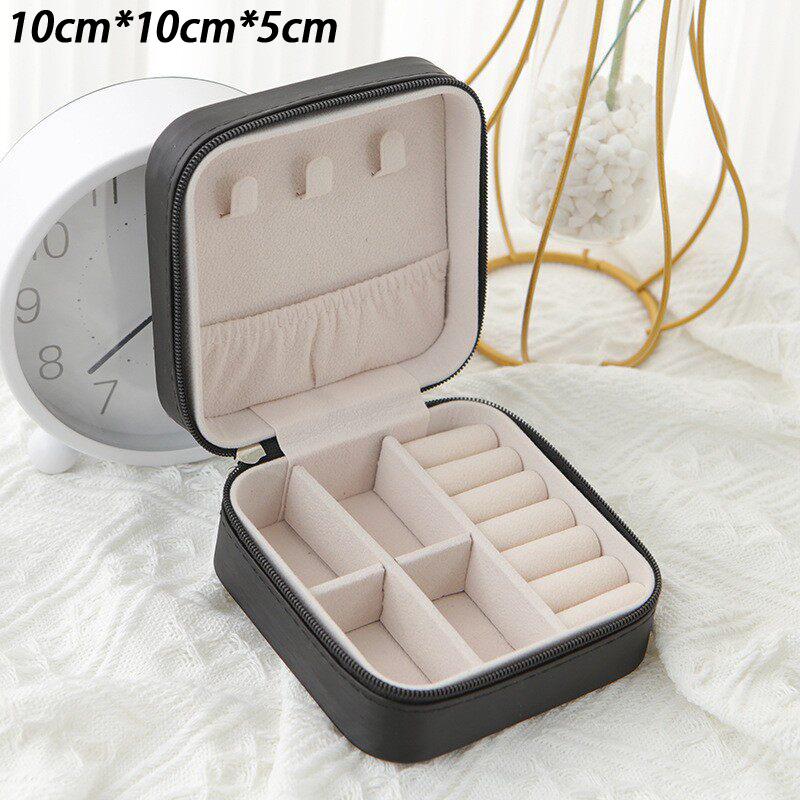 Simple And Portable Travel Jewelry Storage Box For Bracelets Earrings, Rings And Studs