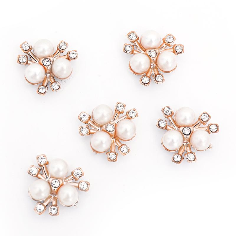 Handmade Pearl Stamen & Flower Heart Jewelry - Imitation Pearl Headdress Hair Accessory