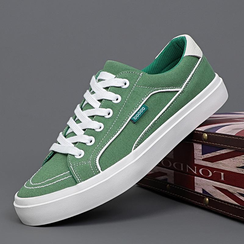 Ungdomsmote Casual Herre Canvas Sko Klassiske Allsidige Pustende Lavsko Myke Komfortable Trendy Sports Skateboard Sko