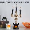 6PCS Halloween Ghost Decor Battery Operated LED Candles Flameless Candles For Halloween Room Table
