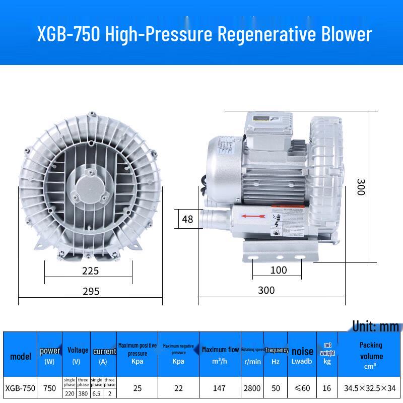 Industrial High-Pressure Vortex Blower