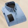 MONTAGUT Men's Warm Fleece-Lined Long Sleeve Morandi Shirt