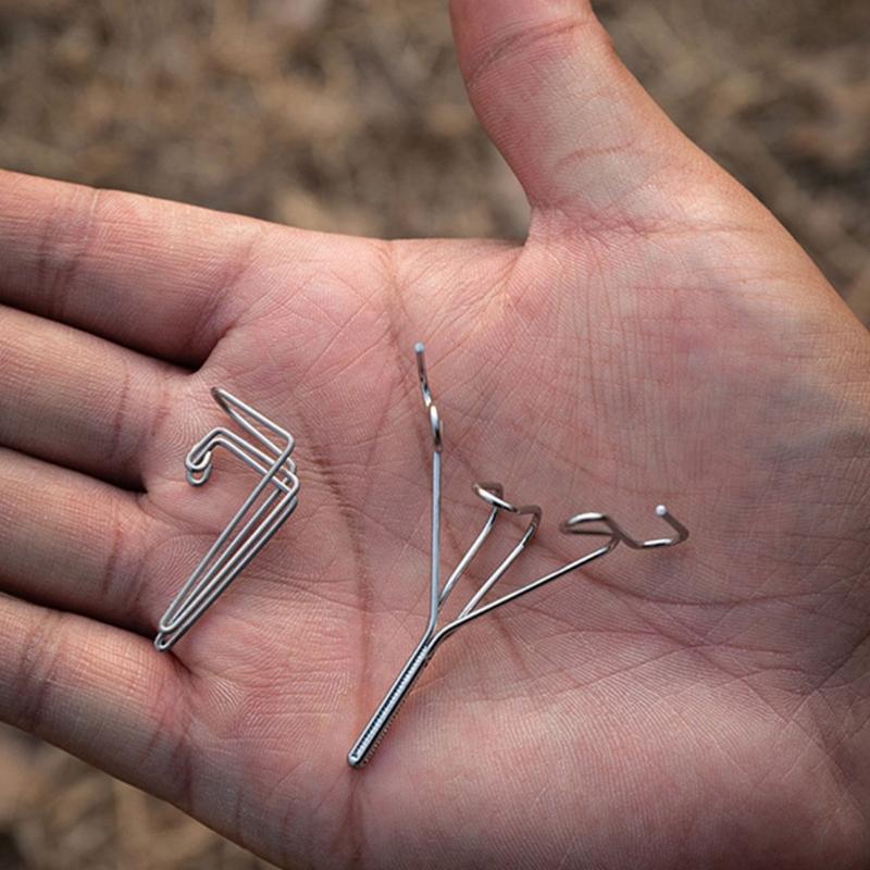 Portables Stainless Steel Cup Pouring Rack Camping Bowl Water Guide Frame Suitable for Various Size