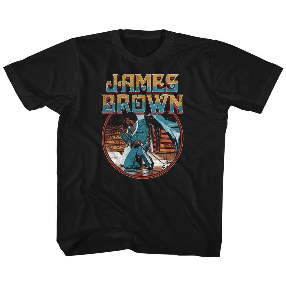 James Brown Kneel Circle Black Toddler T-Shirt