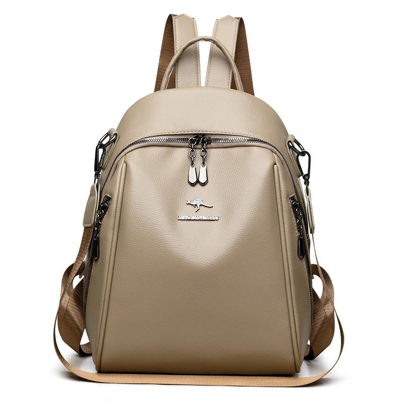 Women's Backpack PU Large Capacity Backpack Commuter Multi-function Shoulder Bag