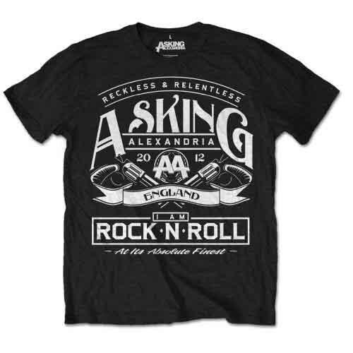 Asking Alexandria Rock  n Roll T-Shirt Black New Unisex T-Shirt XXL