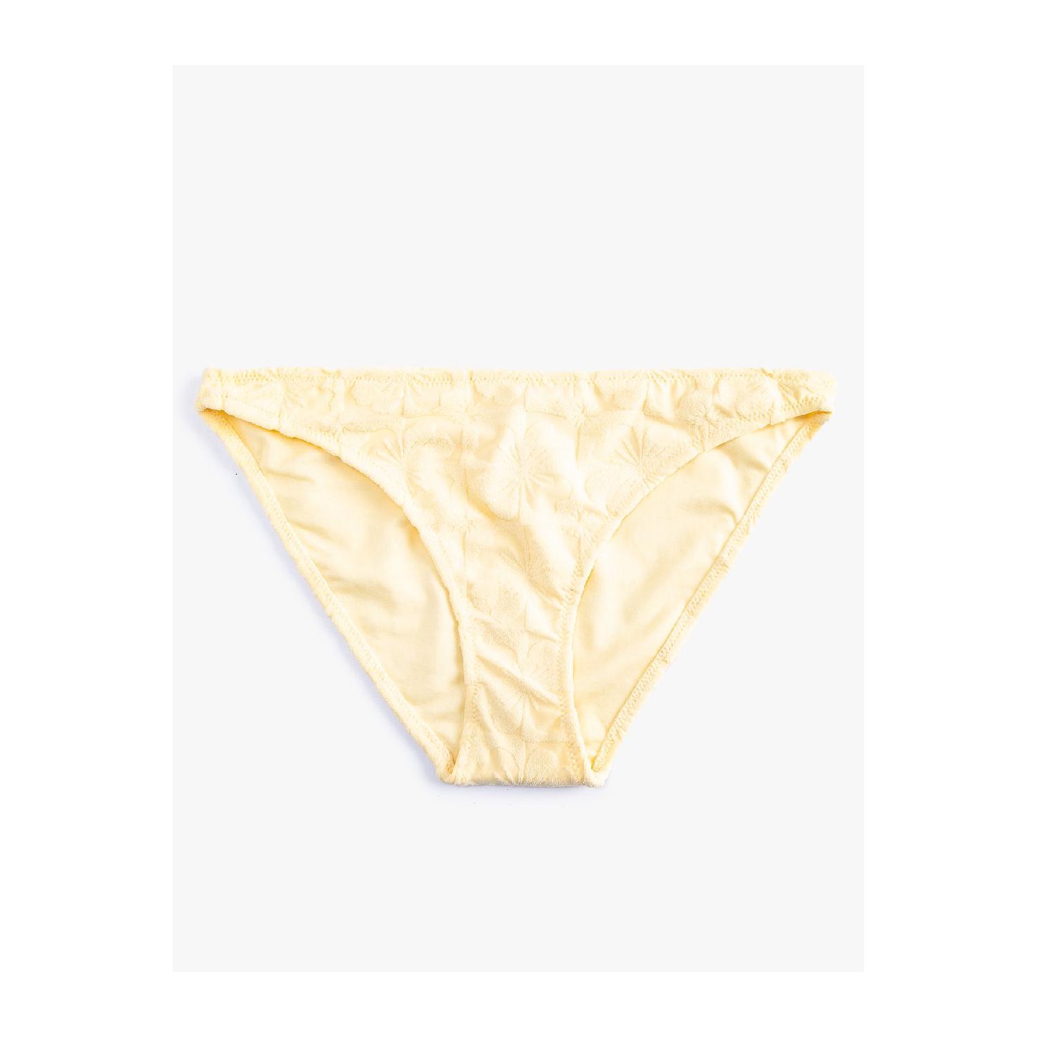 

Текстурированный низ бикини с цветочным принтом, нормальная талия 40 жёлтый