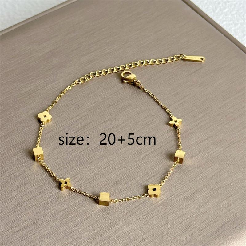 

Легкий роскошный браслет с четырьмя листьями и цветком для рук, двухсторонний браслет с четырьмя листьями клевера для пожилых людей, простой женский браслет с темпераментом