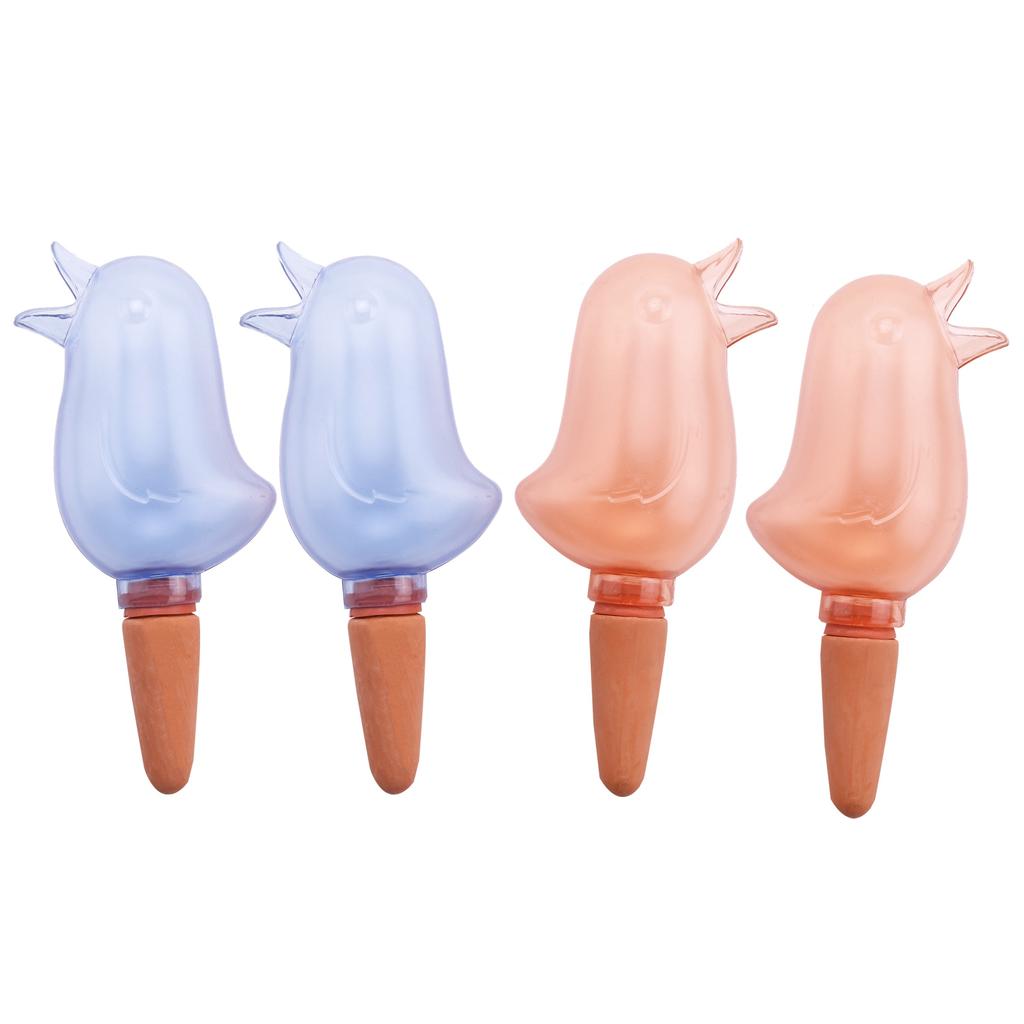 M-Modern-4 Pcs Bird Shape Clear Plant Waterer Clear Self Watering Devices Globes, Houseplant Watering Bulbs Plant Watering Spike