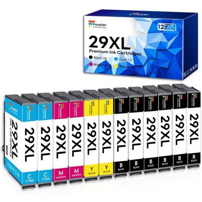 Ink Cartridge 29XL - ETHNICS ORIGINS - Compatible Epson - Pack of 12 - Multicolor - 500 Pages Black