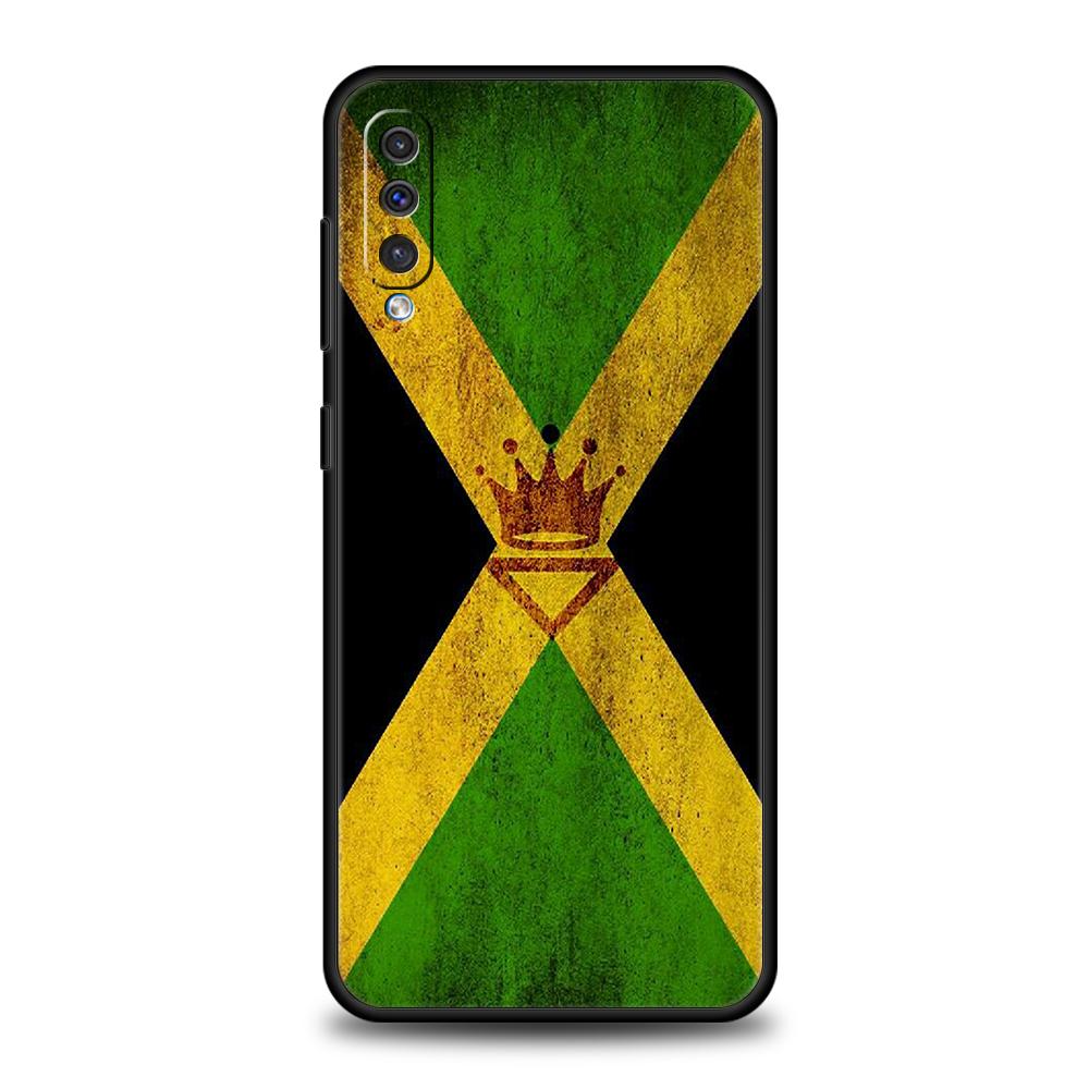 Jamaica National Flag Case For Samsung A56 A36 A26 A24 A16 A14 A12 A32 A50 A70 A22 A30 A40 A34 A54 A42 A52 A04s A06 5G Cover