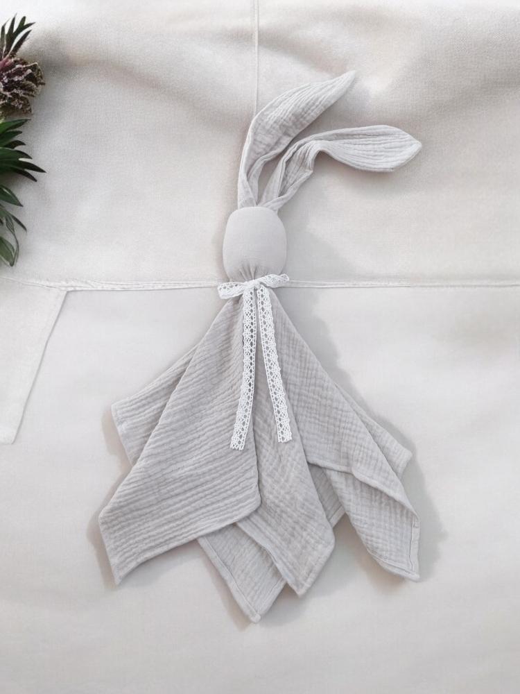 Bunny muslin cuddly toy (moon)