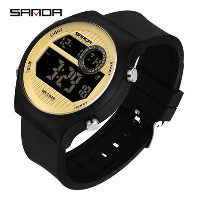 SANDA New Single Movement Electronic Watch Multifunctional Men's and Women's Fashion Outdoor Sports Waterproof Watches